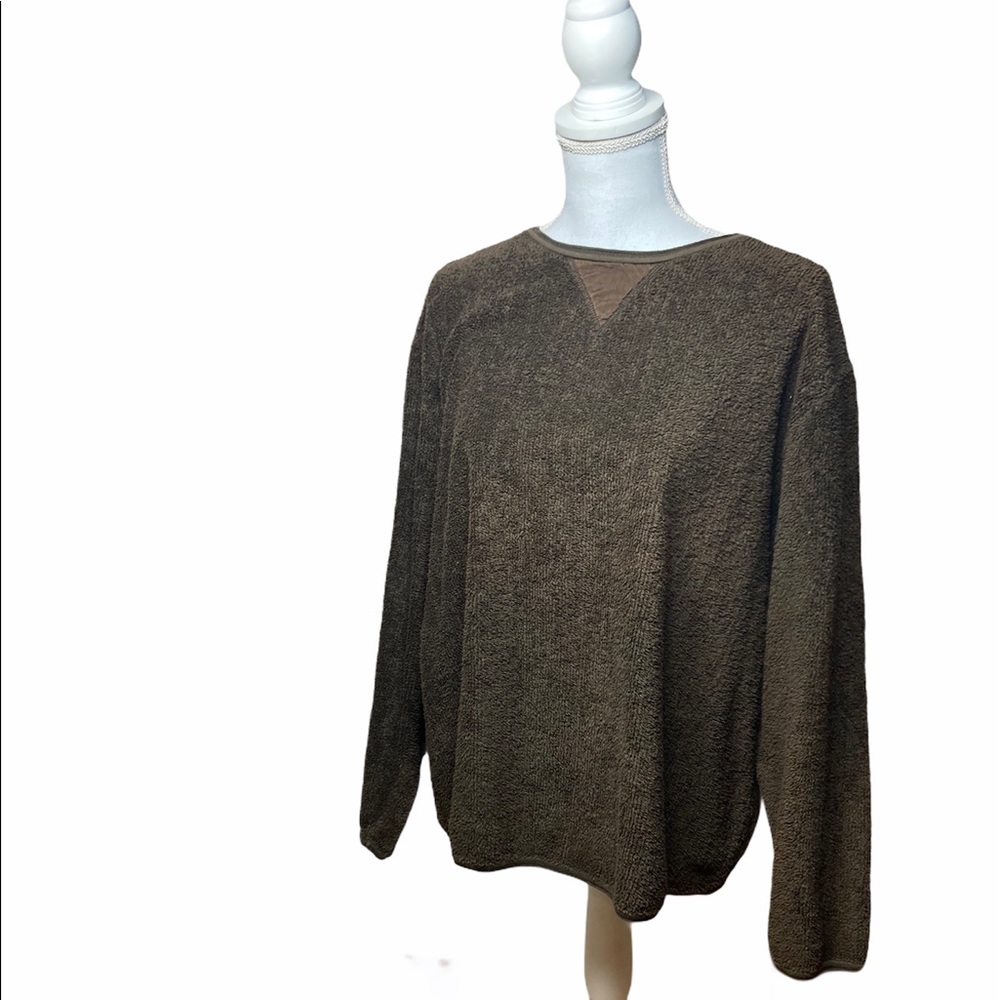 Mike & Tod Brown Terry Cloth Pullover